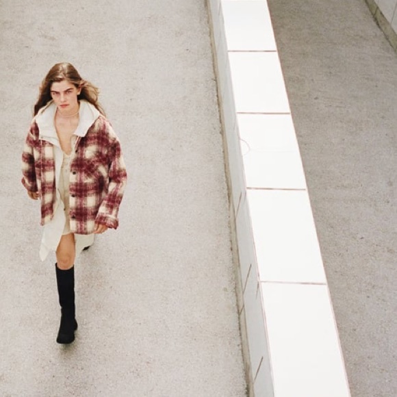 ZARA Plaid Overshirt (Shacket) - Size Small - Picture 7 of 7